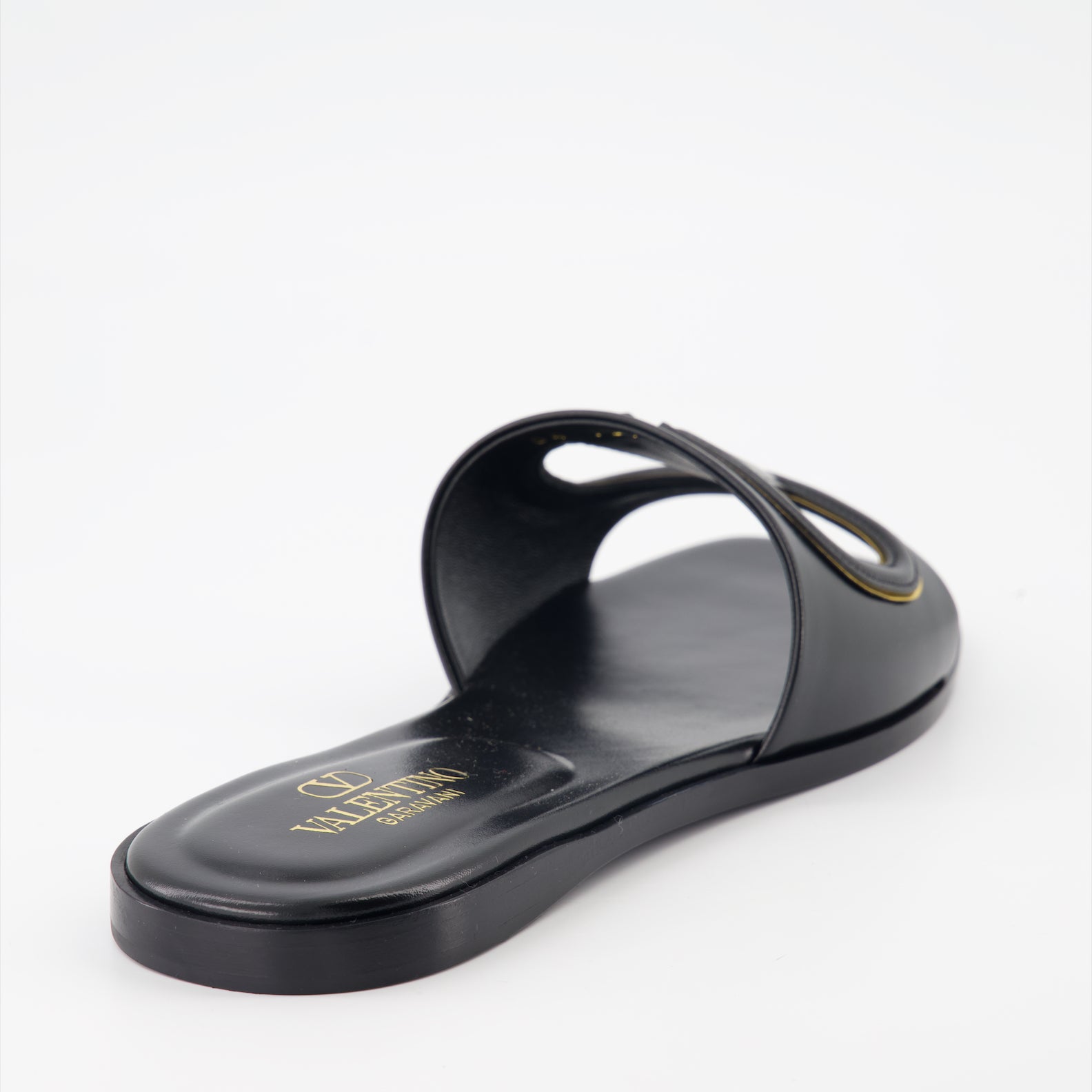 Open shoes VLogo slides Valentino Garavani Black Women