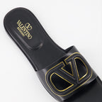Open shoes VLogo slides Valentino Garavani Black Women