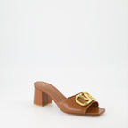 Offene schuhe Mules VLogo Valentino Garavani Braun Femme