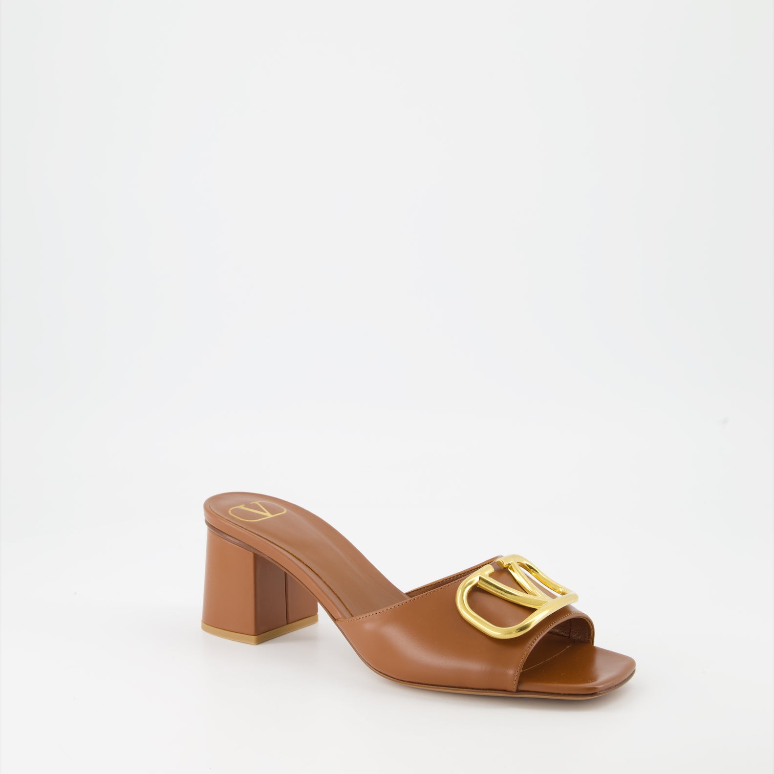 Offene schuhe Mules VLogo Valentino Garavani Braun Femme