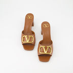Offene schuhe Mules VLogo Valentino Garavani Braun Femme