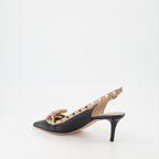 Escarpins Escarpins Rockstud à bride arrière Valentino Garavani Noir Femme