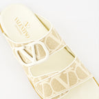 Zapatos abiertos Sandales Iconographe Valentino Garavani Beige Femme