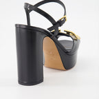 Open shoes VLogo heeled sandals Valentino Garavani Black Women