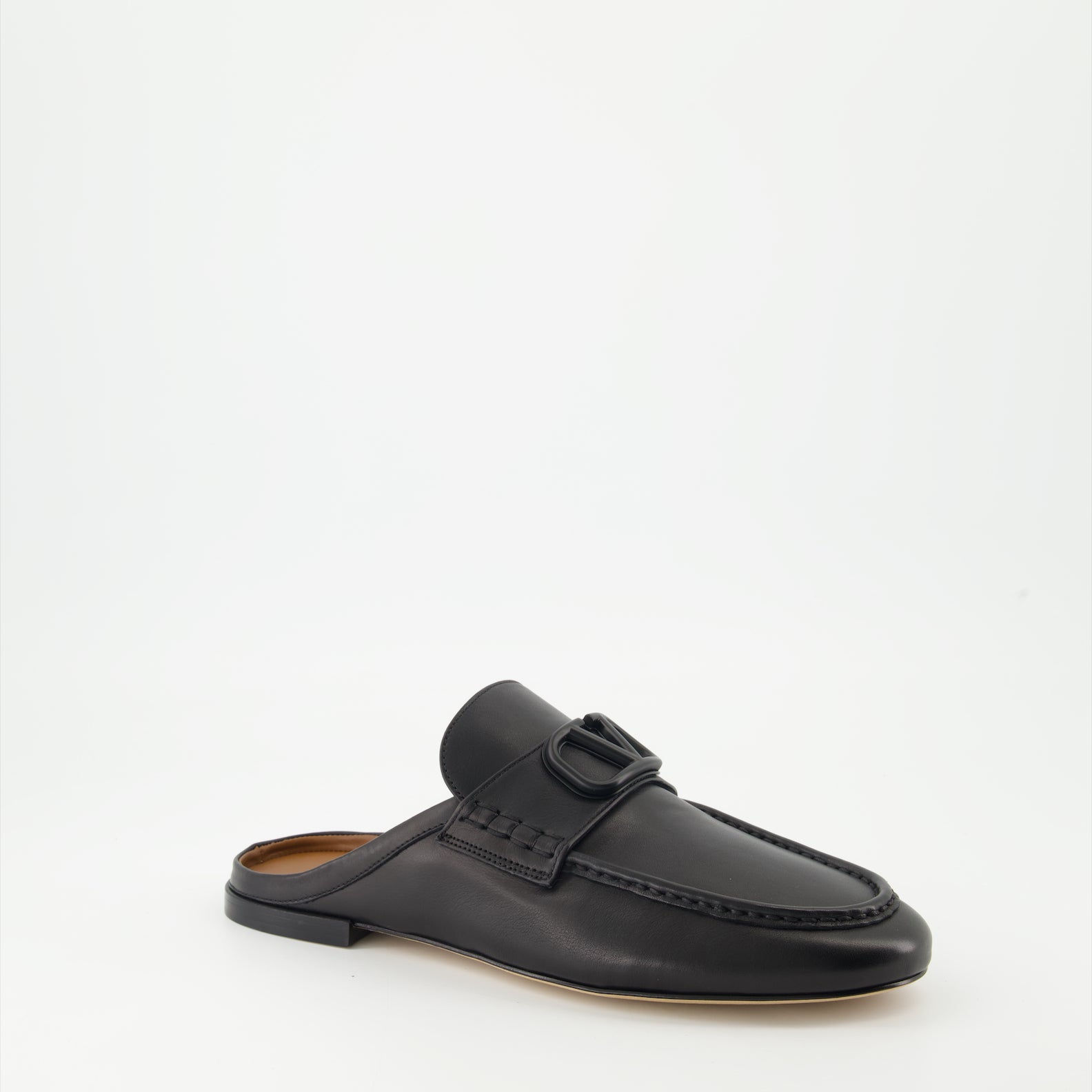 Chaussures ouvertes Mocassins sabot VLogo Valentino Garavani Noir Homme