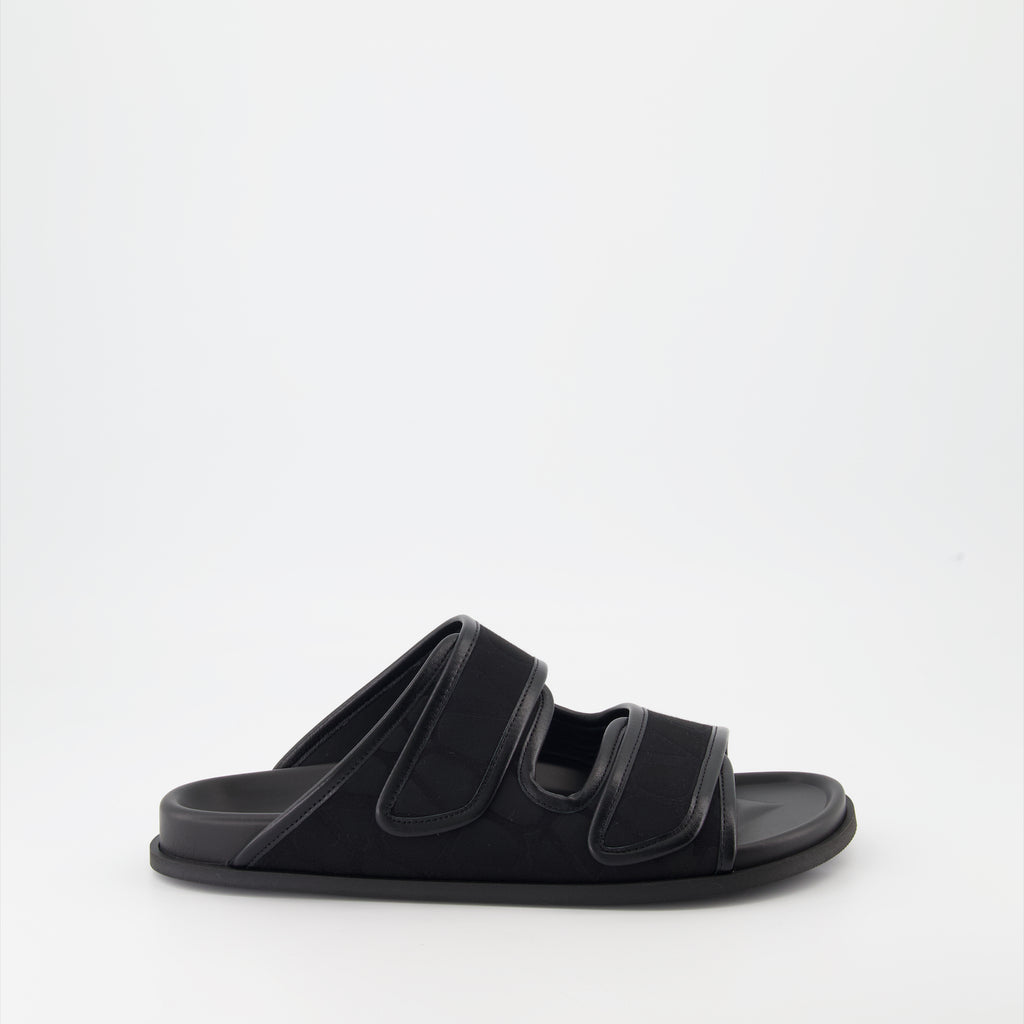 Open shoes VLogo slides Valentino Garavani Black Man