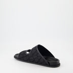 Open shoes VLogo slides Valentino Garavani Black Man