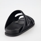 Open shoes VLogo slides Valentino Garavani Black Man