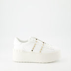 스니커즈 Baskets Open Rockstud Valentino Garavani 하얀색 Femme