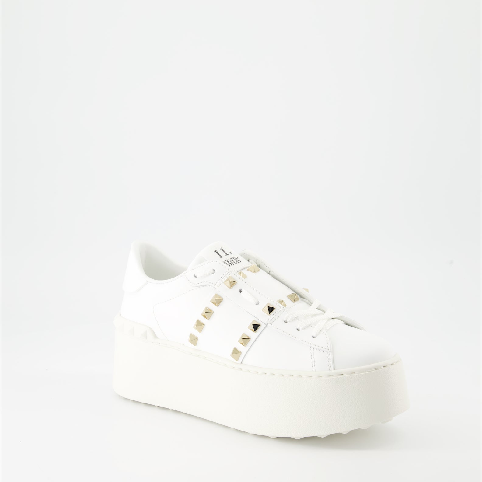 Sneakers Baskets Open Rockstud Valentino Garavani Bianco Femme