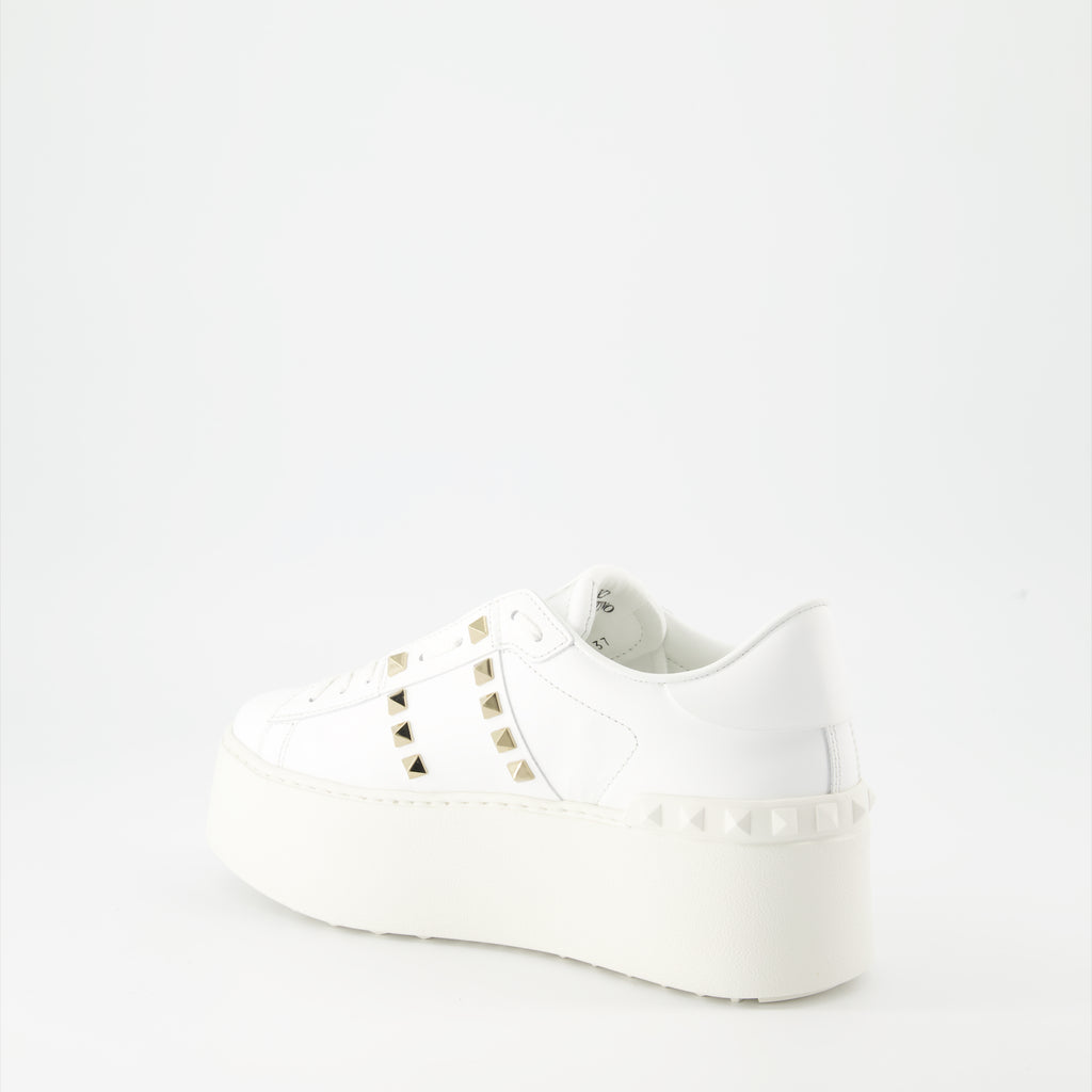 스니커즈 Baskets Open Rockstud Valentino Garavani 하얀색 Femme