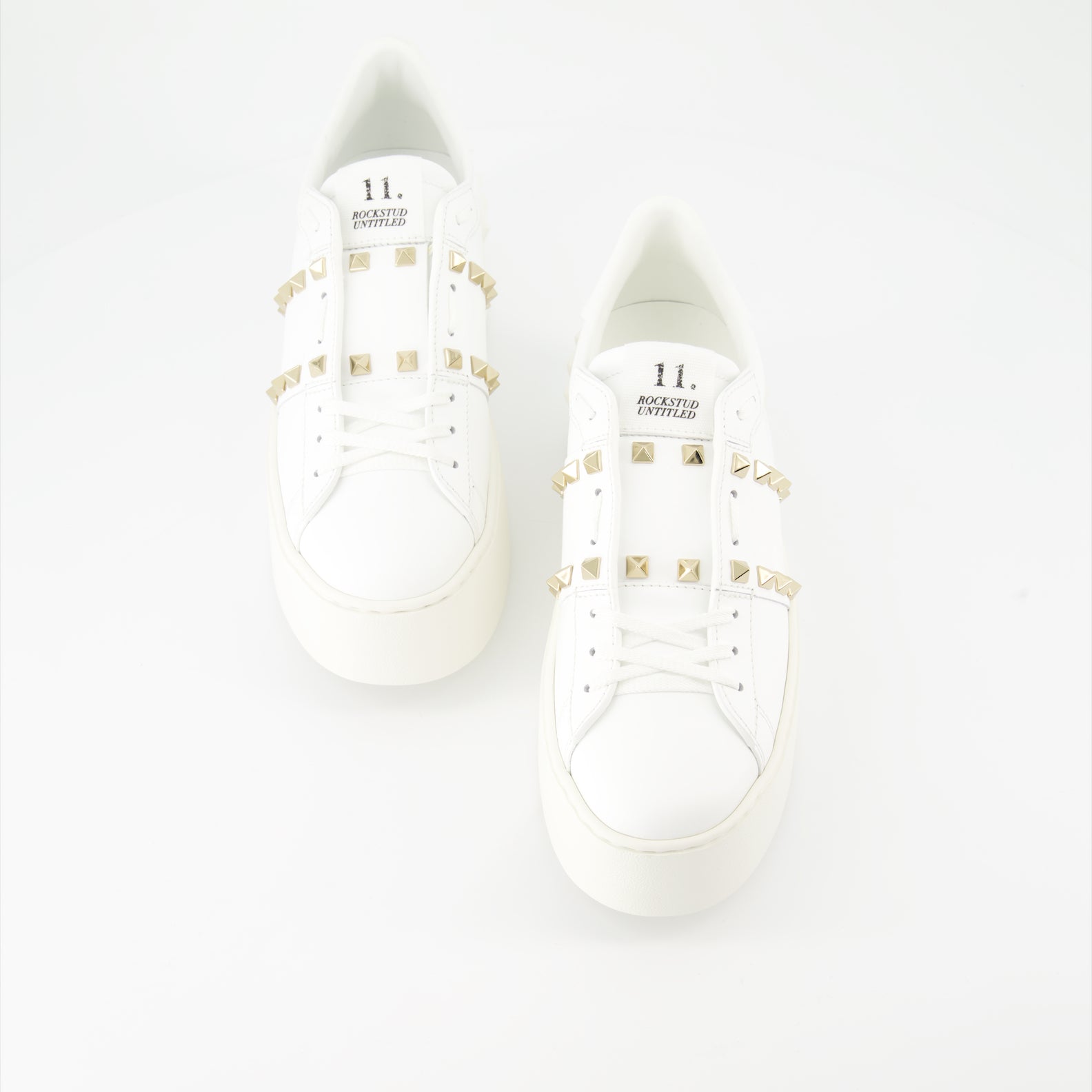 Sneakers Baskets Open Rockstud Valentino Garavani Bianco Femme