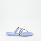 Offene schuhe Tongs Rockstud Valentino Garavani Blau Femme