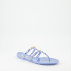 Offene schuhe Tongs Rockstud Valentino Garavani Blau Femme