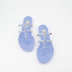 Offene schuhe Tongs Rockstud Valentino Garavani Blau Femme