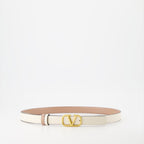 Cinture Ceinture VLogo réversible Valentino Garavani Beige Femme