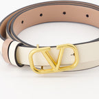 Cinture Ceinture VLogo réversible Valentino Garavani Beige Femme