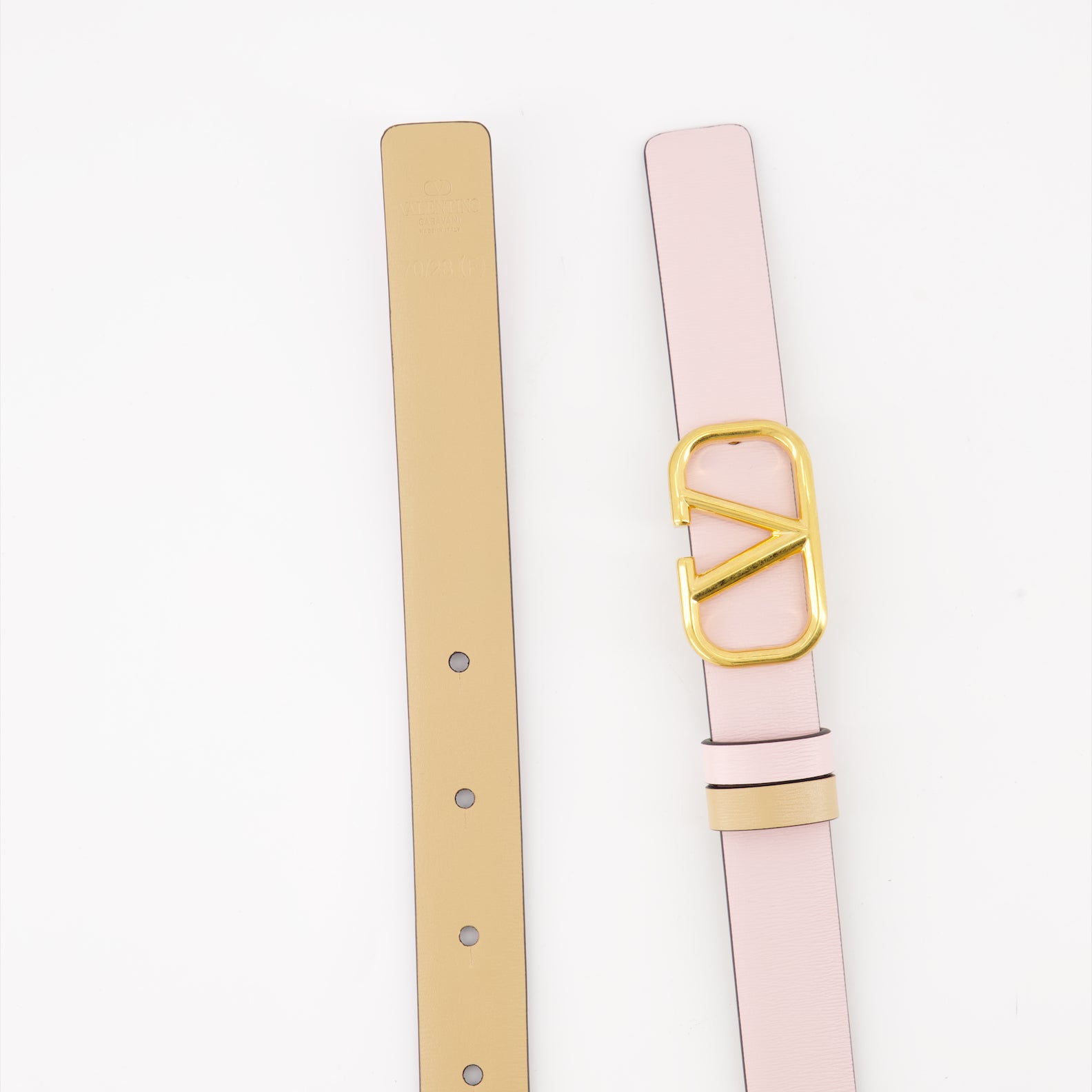 Cinture Ceinture VLogo réversible Valentino Garavani Rosa Femme