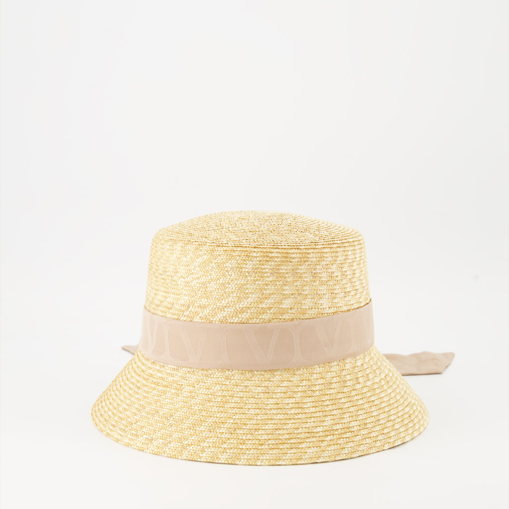 Gorras, sombreros y gorros Chapeau de paille VLogo Valentino Garavani Beige Femme