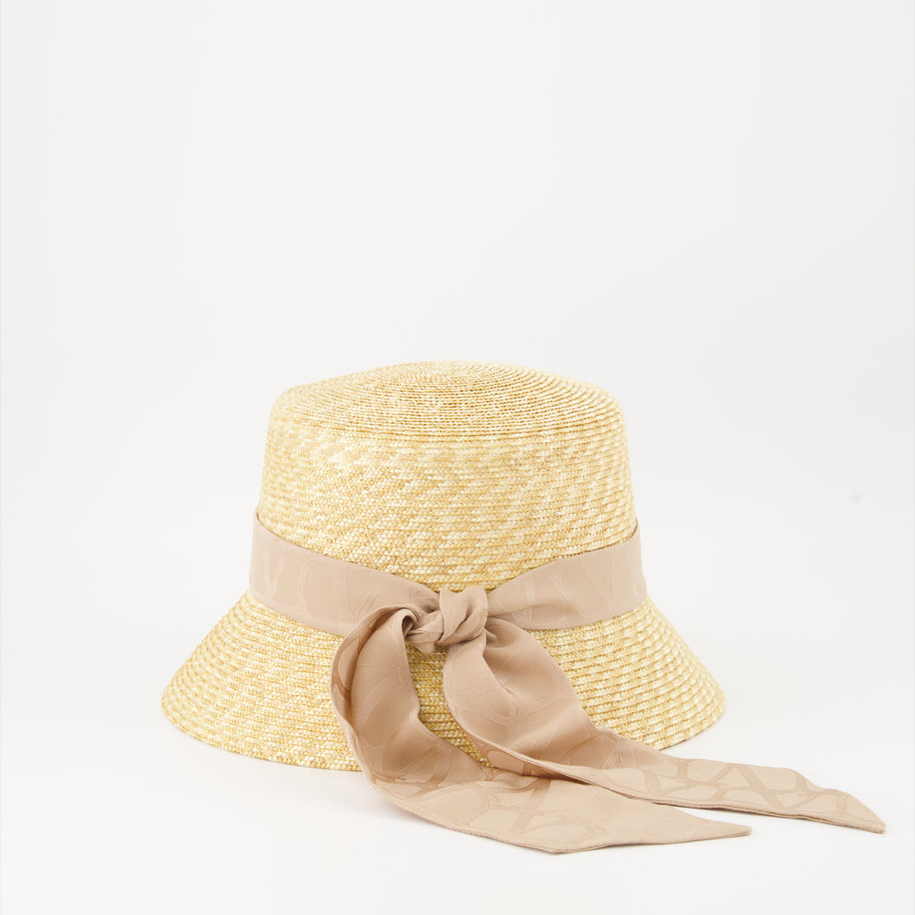 Gorras, sombreros y gorros Chapeau de paille VLogo Valentino Garavani Beige Femme