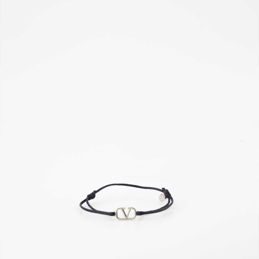 Joias Bracelet VLogo Valentino Garavani Preto Homme