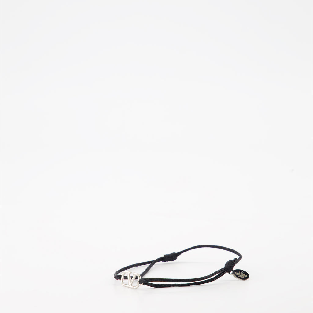 Joias Bracelet VLogo Valentino Garavani Preto Homme