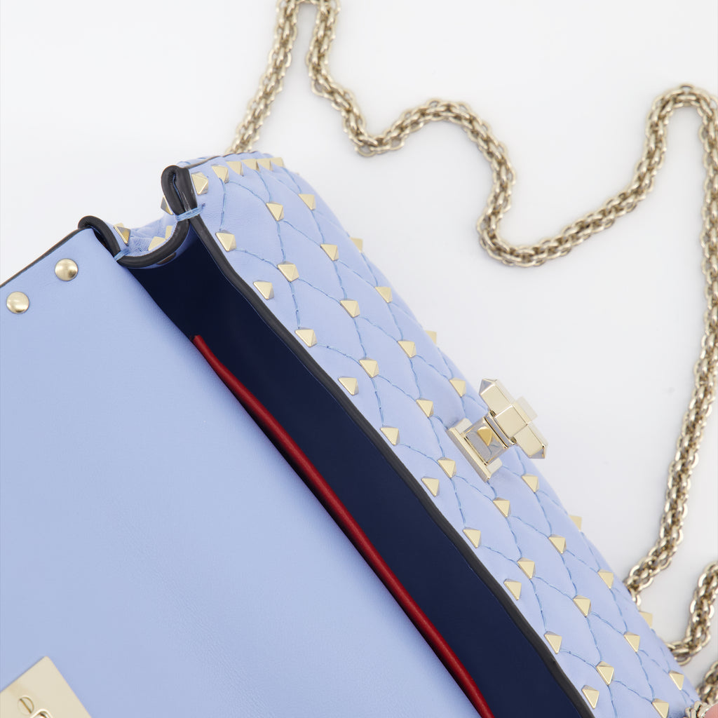 Borse a tracolla Sac Spike Valentino Garavani Blu Femme