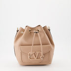 Bucket bags Locò leather bucket bag Valentino Garavani Beige Women