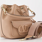 Bucket bags Locò leather bucket bag Valentino Garavani Beige Women