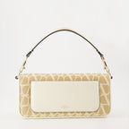 Borse a tracolla Sac Locò Valentino Garavani Beige Femme