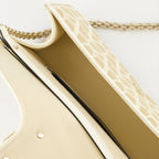 Borse a tracolla Sac Locò Valentino Garavani Beige Femme