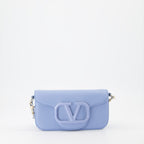 Crossbody bags Locò leather bag Valentino Garavani Blue women
