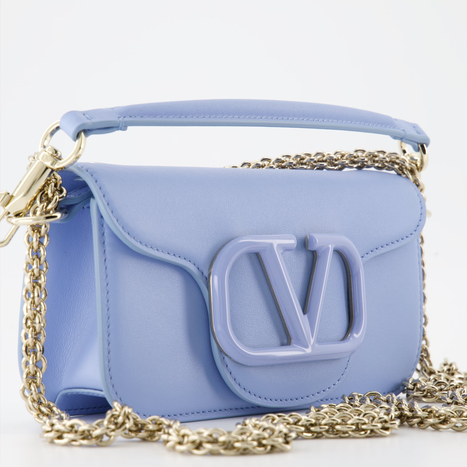 Crossbody bags Locò leather bag Valentino Garavani Blue women