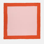 Lenços e luvas Carré de soie réversible Valentino Garavani Rosa Femme