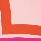 Lenços e luvas Carré de soie réversible Valentino Garavani Rosa Femme