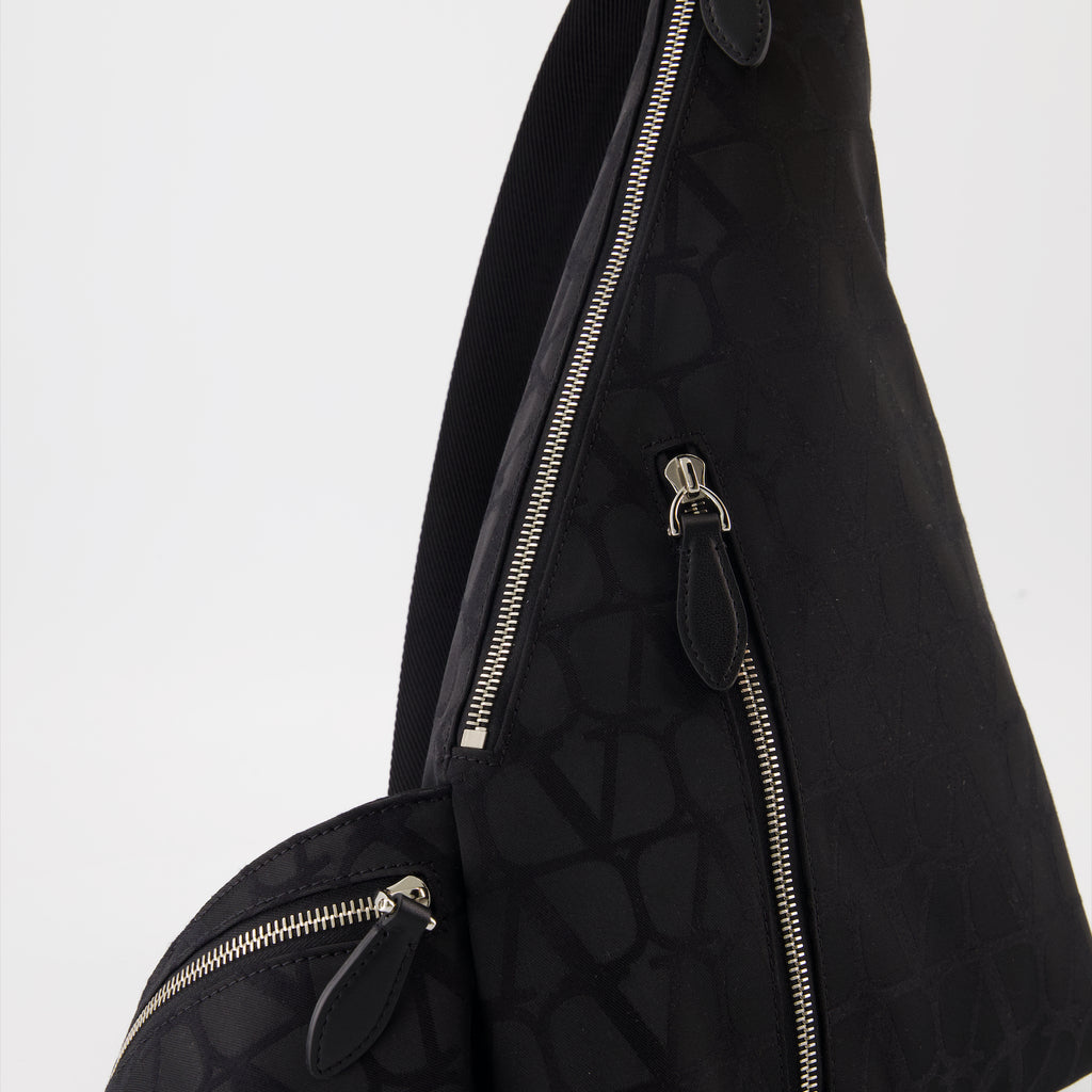 Backpacks VLogo monogram bag Valentino Garavani Black Man