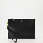 Pouches Pochette en cuir Valentino Garavani Black Homme