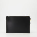 Pouches Pochette en cuir Valentino Garavani Black Homme
