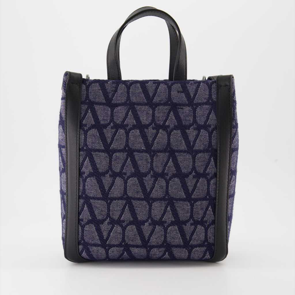 Tote bags Iconographic canvas bag Valentino Garavani Blue Man