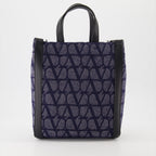 Tote bags Iconographic canvas bag Valentino Garavani Blue Man