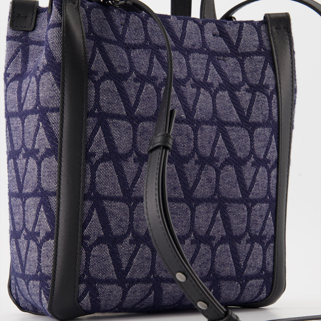 Tote bags Iconographic canvas bag Valentino Garavani Blue Man