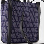 Tote bags Iconographic canvas bag Valentino Garavani Blue Man