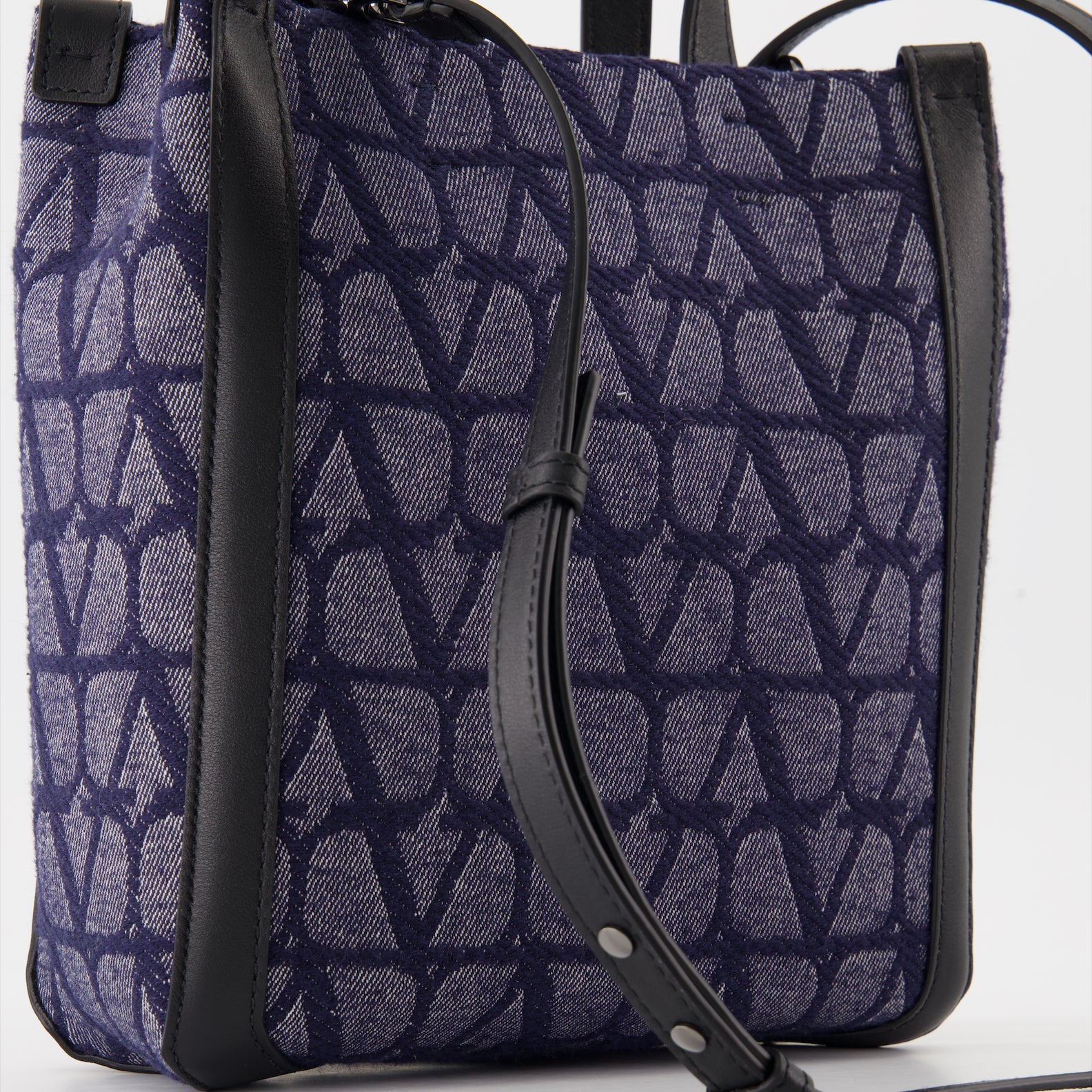 Tote bags Iconographic canvas bag Valentino Garavani Blue Man