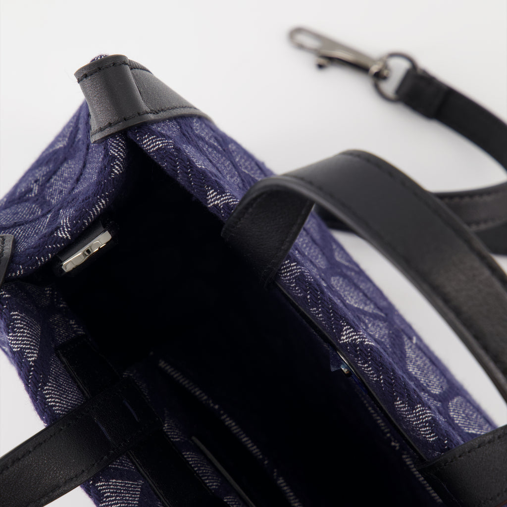 Tote bags Iconographic canvas bag Valentino Garavani Blue Man