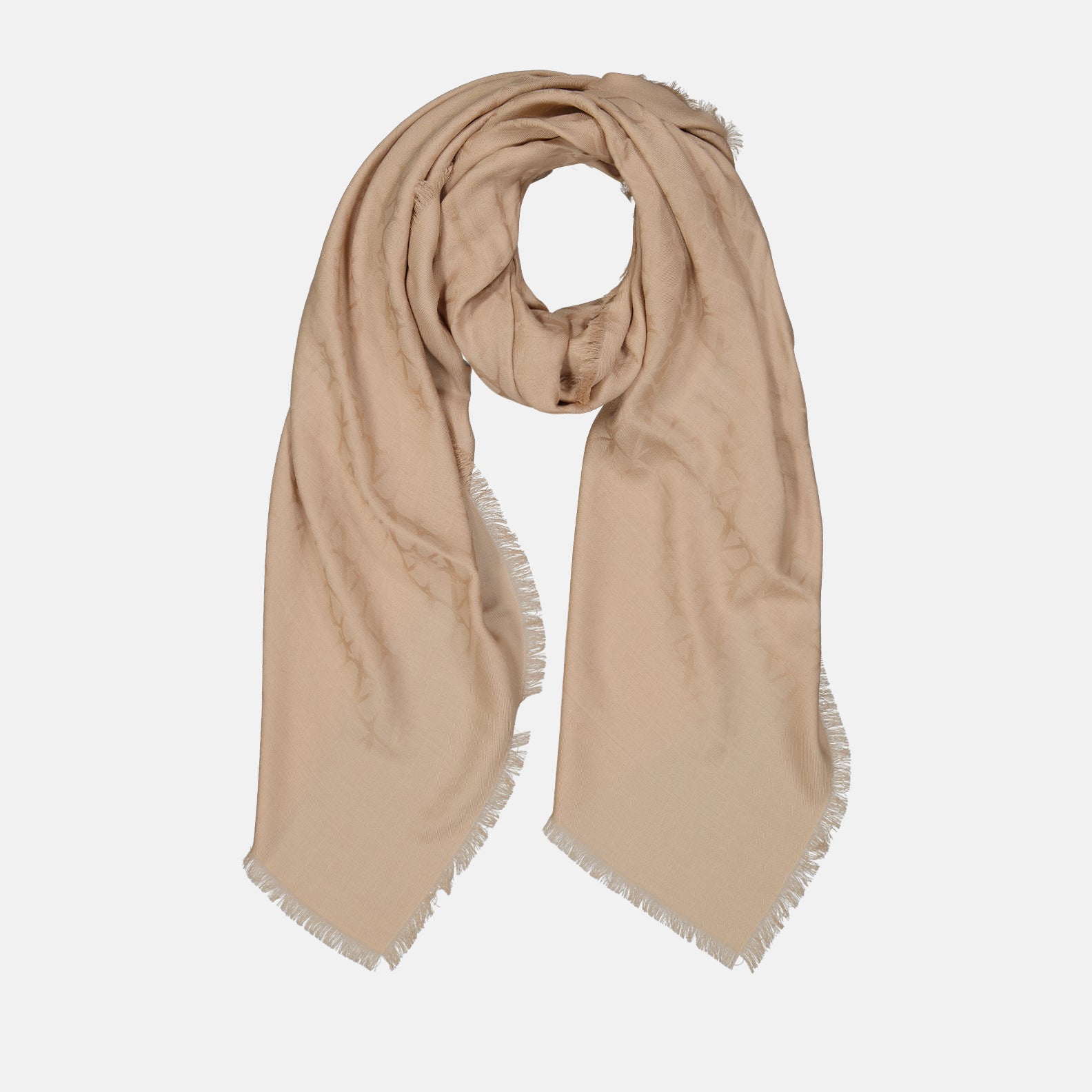 Bufandas y guantes Châle monogrammé VLogo Valentino Garavani Beige Femme