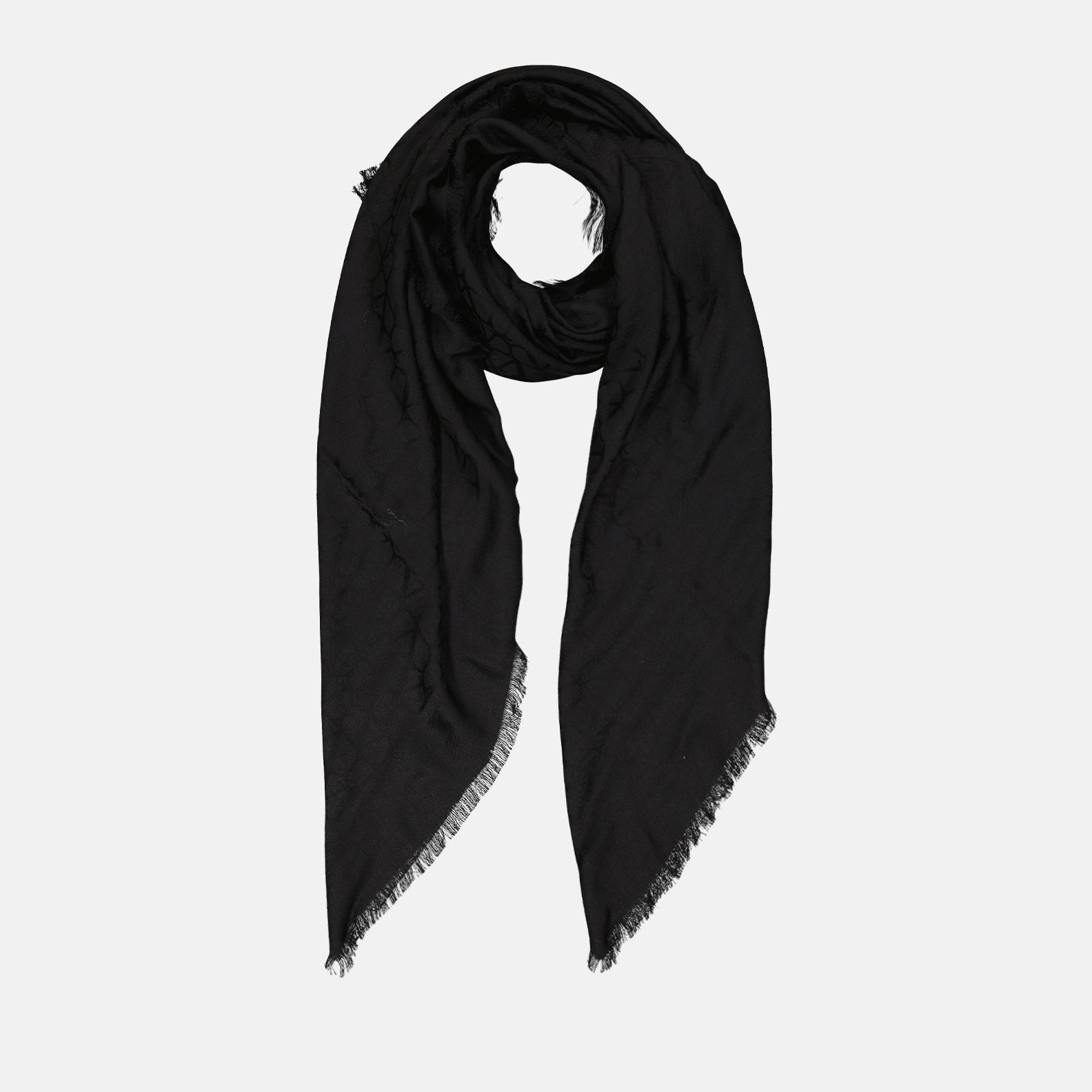 Bufandas y guantes Châle monogrammé VLogo Valentino Garavani Negro Femme