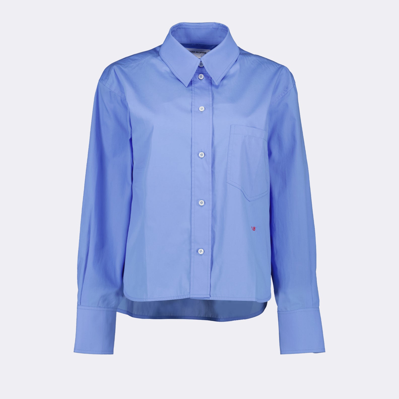 Hemden Chemise crop Victoria Beckham Blau Femme