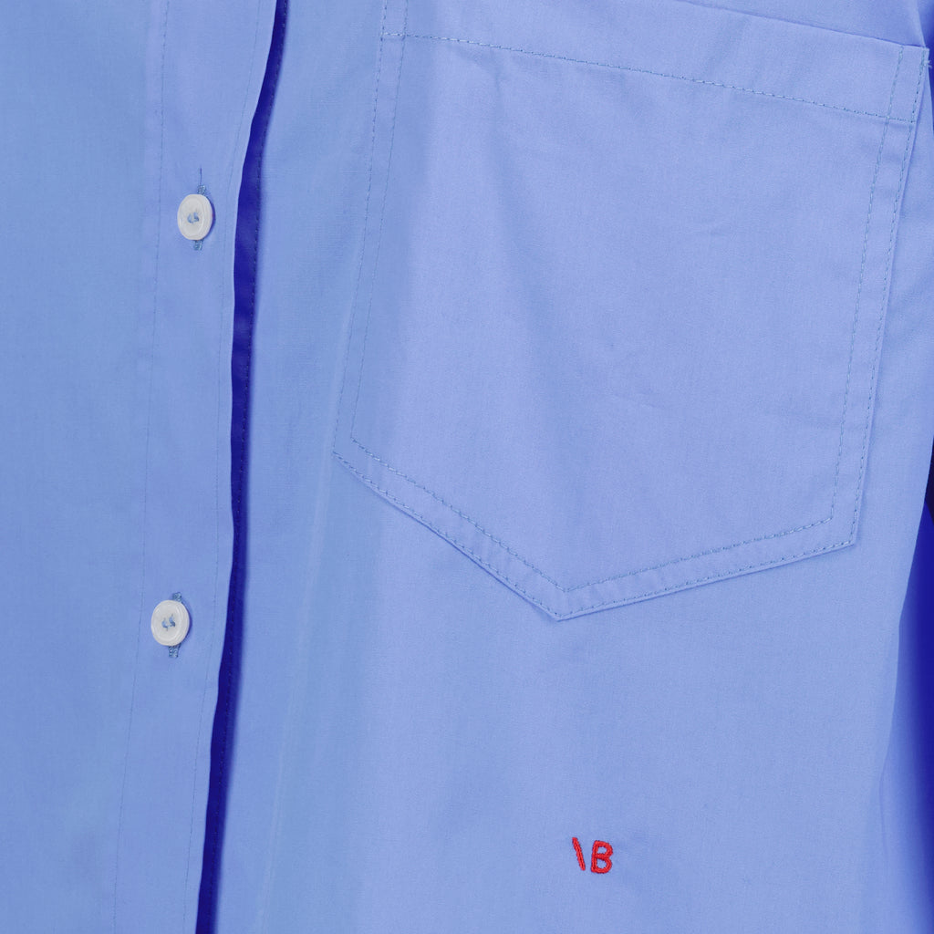 Hemden Chemise crop Victoria Beckham Blau Femme