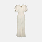 Vestidos Robe mi-longue froncée Victoria Beckham Bege Femme