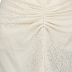 Vestidos Robe mi-longue froncée Victoria Beckham Bege Femme